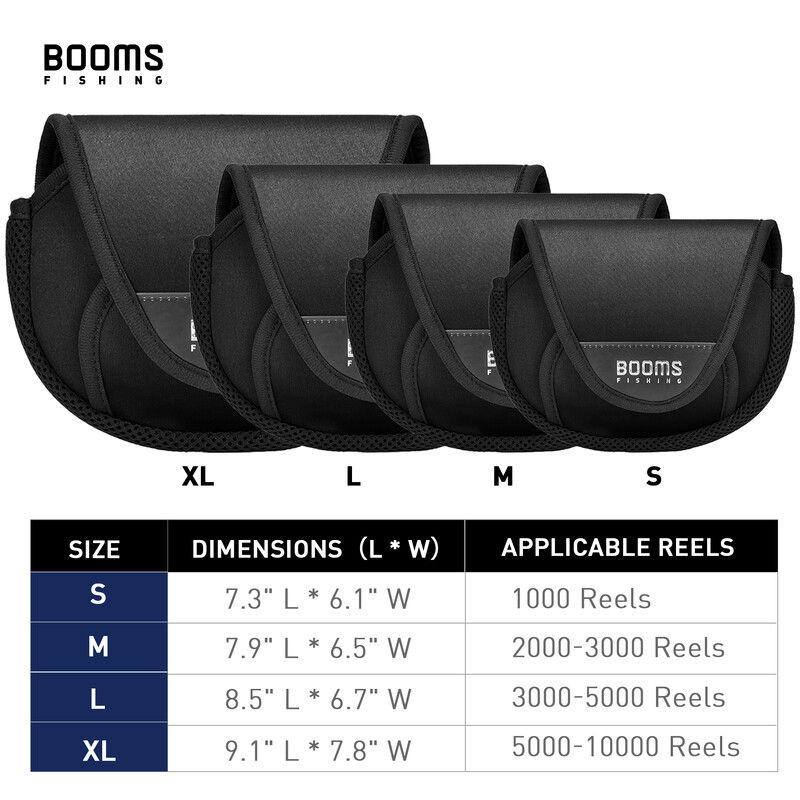 Booms Fishing RC2 Nova pecarska rola Zaštitna navlaka Baitcasting Reels Torba za pohranu Zaštitna torbica Pribor za ribolov