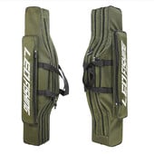 1 ks dvojvrstvová taška na morský rybolov s veľkým bruchom 80 cm/31,5 palca, skladacia taška na rybárske prúty a náčinie