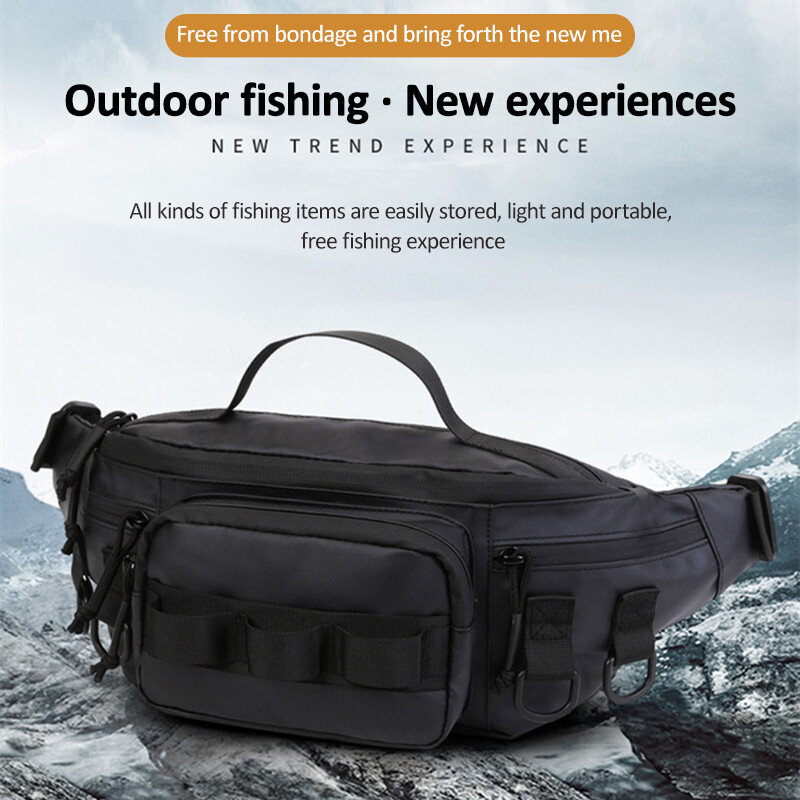 Višenamjenska torba za mamac za ribolov Muškarci Žene Lagana torba za prsa na otvorenom Lov Planinarenje Penjanje Najlonska vodootporna torba oko struka