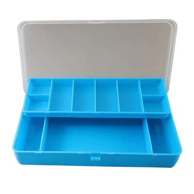 TAIYU prijenosna kutija za pribor za pecanje 11 odjeljaka Kutija za pohranu na dva sprata Pribor za pecanje šarana Udica za mamac Kutija s alatom za mekane mamce