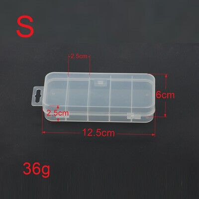 5 skyriai žvejybos reikmenų dėžė plastikinė vandeniui atspari žvejybos įranga Minkšta žuvų masalo kabliukas jauko laikymo dėklas.