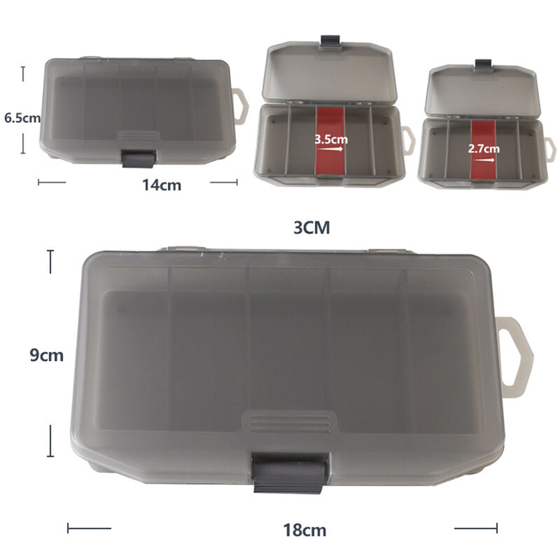 Kutija za ribolovni pribor za pohranu mamaca Zaštita od pada Odvojena u odjeljke Jednostavna za spremanje Plastična mala i prijenosna Visoka kvaliteta