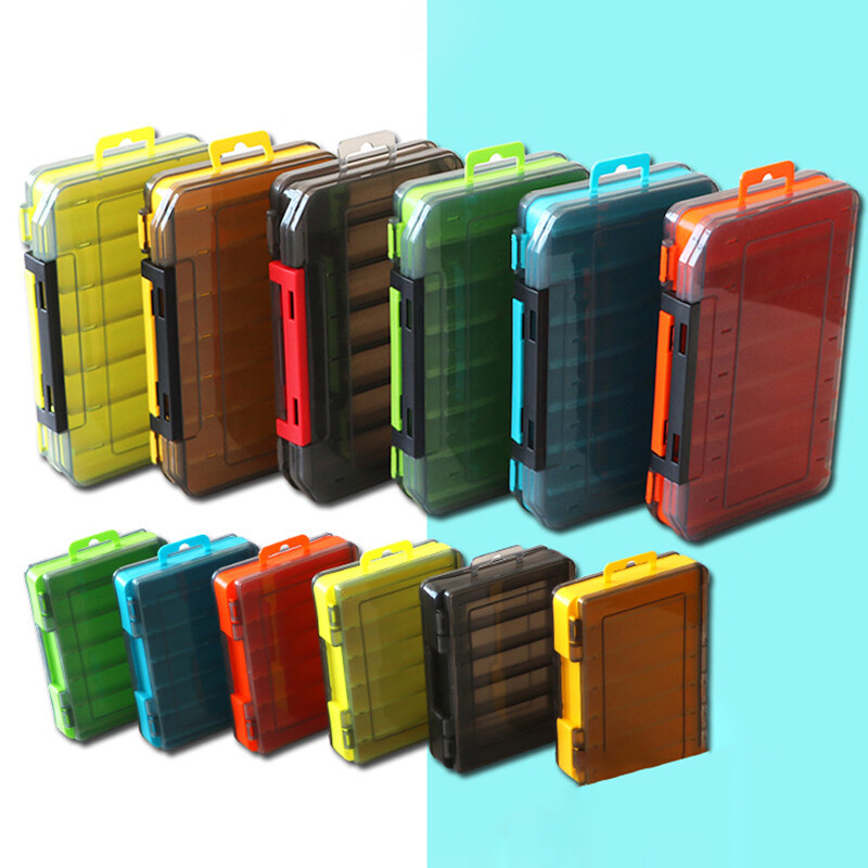 Kutija za ribolovni pribor 12/14 odjeljaka Pribor za pecanje Kutija za pohranu udica za mamce Dvostrane kutije za organizatore ribolovnog alata