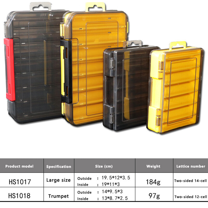 Kutija za ribolovni pribor 12/14 odjeljaka Pribor za pecanje Kutija za pohranu udica za mamce Dvostrane kutije za organizatore ribolovnog alata