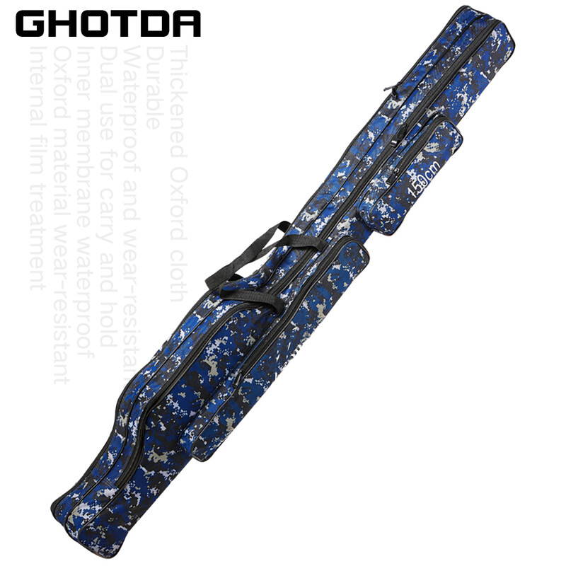 Torba za pohranu štapa za pecanje Oxford tkanina 1/2/3 sloja velikog kapaciteta Vodootporna višenamjenska 110/120/130/150 CM