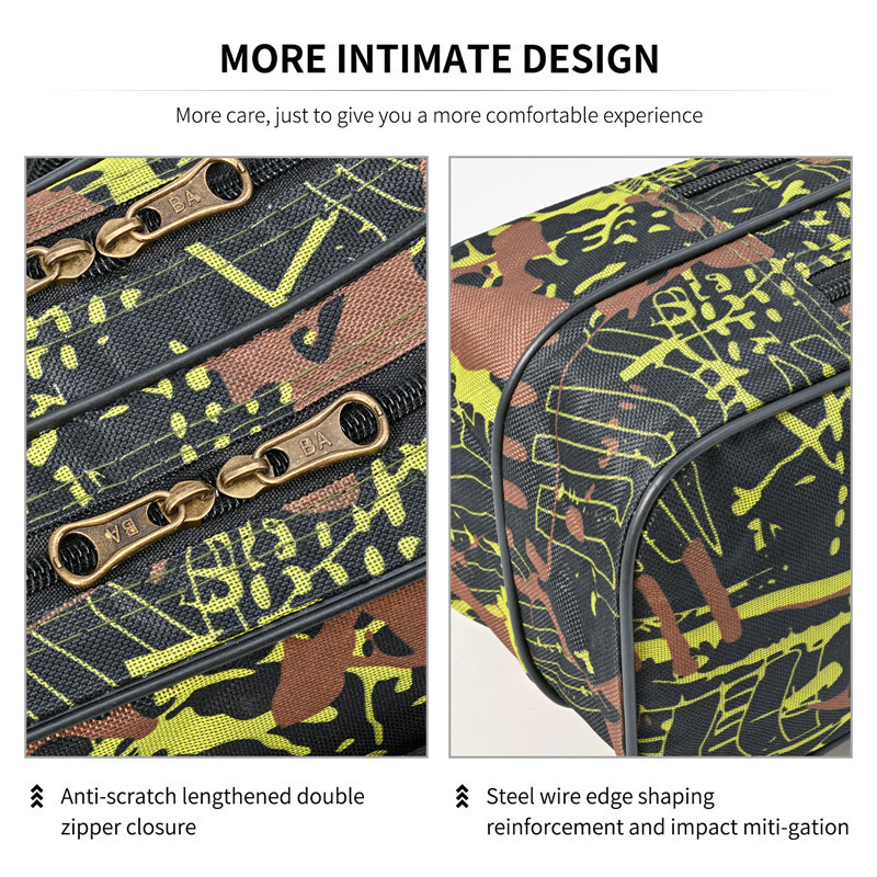 Dvoslojna sklopiva velika trbušna torba za morski ribolov od 1,3 m/1,5 m, set alata za pecanje na otvorenom, torba za štap za pecanje na dvostrukom ramenu