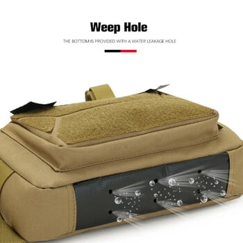 600D Fishing Chest Bag Ανδρικές τσάντες Tactical Αδιάβροχες Molle Nylon Σακίδια αναρρίχησης Camping Outdoor Sports Travel Γιλέκο σακίδιο