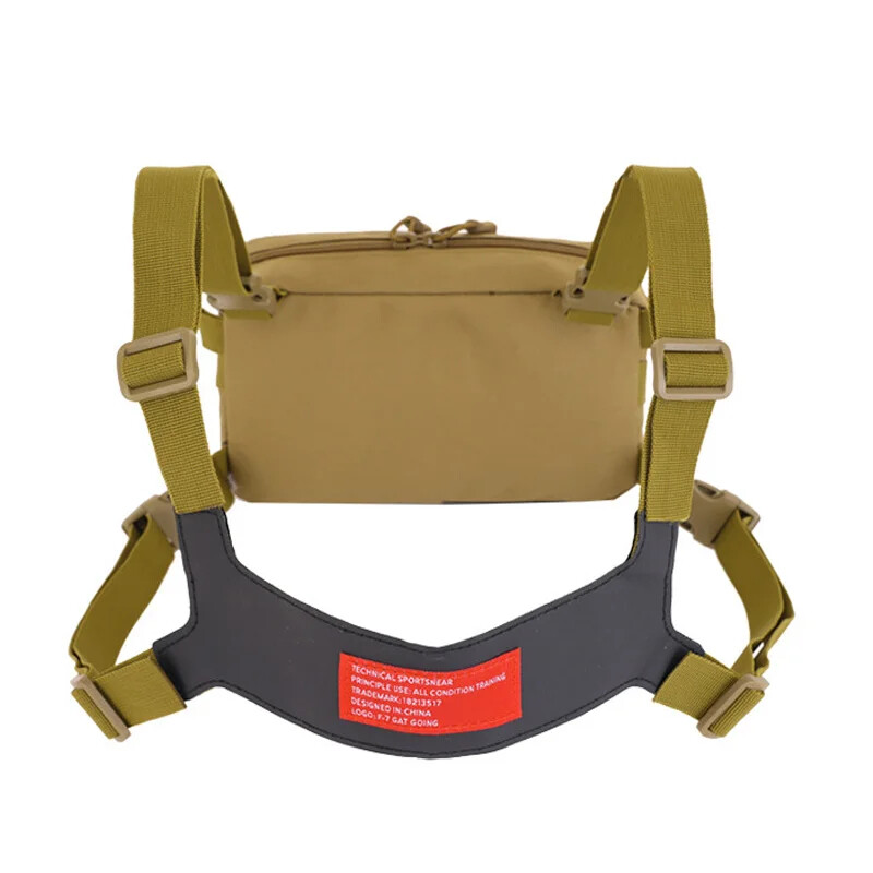 600D Žvejybos krūtinės krepšys Vyriški Taktiniai Krepšiai Neperšlampami Molle Nailono Laipiojimo kempingų Kuprinės Lauko Sportinės Kelioninės Liemenės Kuprinė