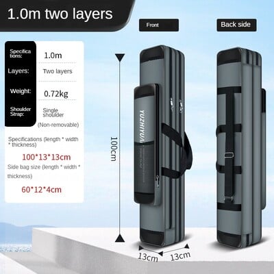 Vodotesný rybársky prút, 2/3 vrstvy, hrubá rybárska taška Oxford, 120 cm, úložný priestor na rybárske prúty, taška na náradie s veľkou kapacitou, prenosná rybárska taška