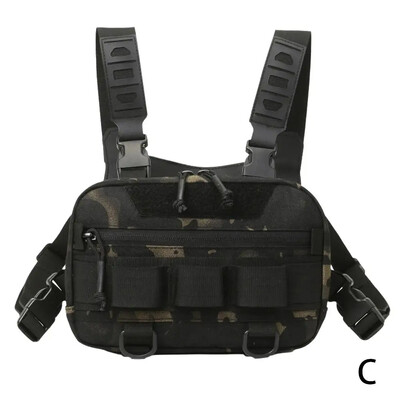 Taktički Chest Rig ruksak za kampiranje Recon Kit Bag Molle prsluk EDC prednja torbica Višenamjenski dnevni ruksak za planinarenje, pecanje, mamac T8U5