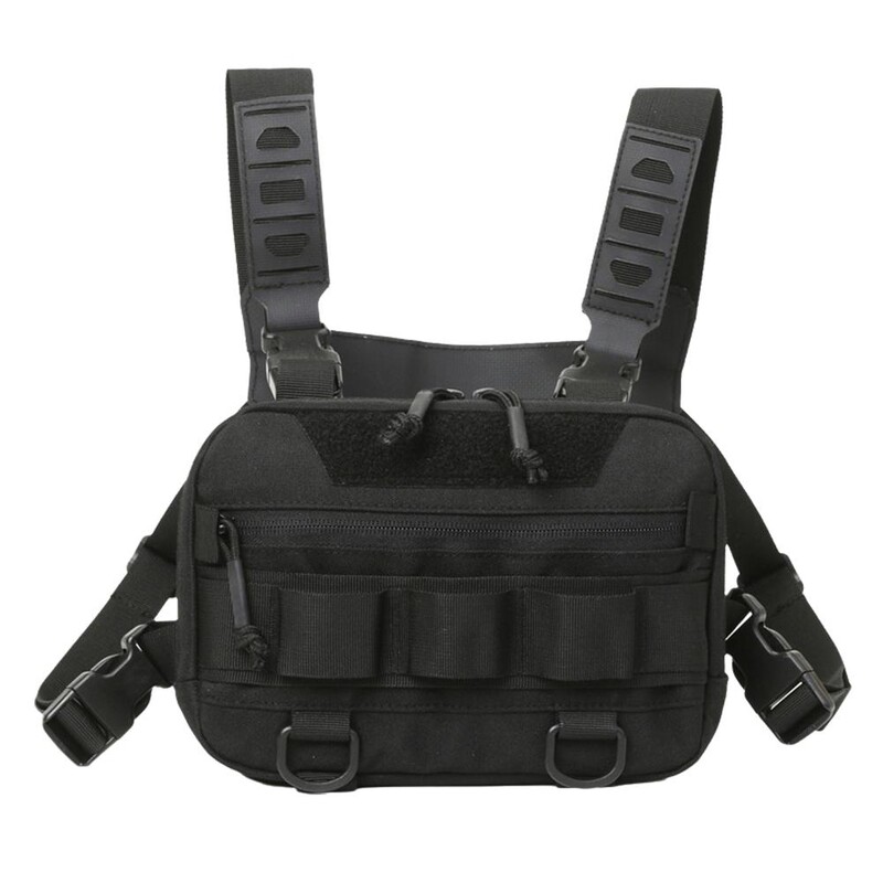 Taktički Chest Rig ruksak za kampiranje Recon Kit Bag Molle prsluk EDC prednja torbica Višenamjenski dnevni ruksak za planinarenje, pecanje, mamac T8U5