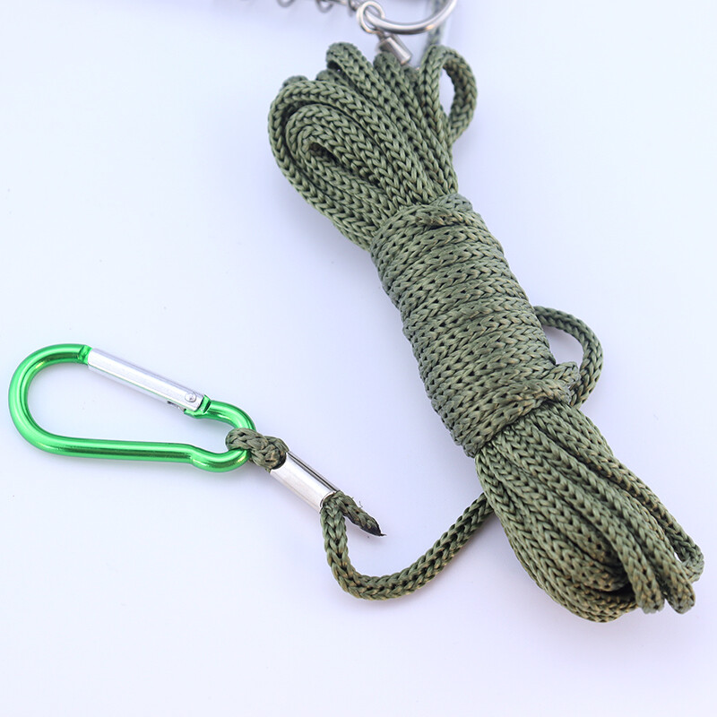 Najlonsko uže za ribolov od 5 metara s 5 kopči za zaključavanje od nehrđajućeg čelika Pribor za pecanje Pribor za pecanje grgeča Bas šarana