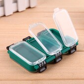 Dvostrana kutija za pohranu za pecanje sa 6 odjeljaka, prozirna kutija za mamac, prijenosna vodootporna udica za mamac, dodaci za pohranu mamaca