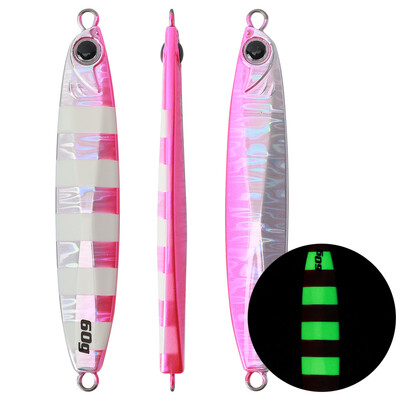 AOCLU 35g 45g 60g 80g 100g Coltsniper Speed Metal Jig Japan Long Cast Lure Morski ribolov Oblik sardine Svjetleći sjaj Reflektirajuća