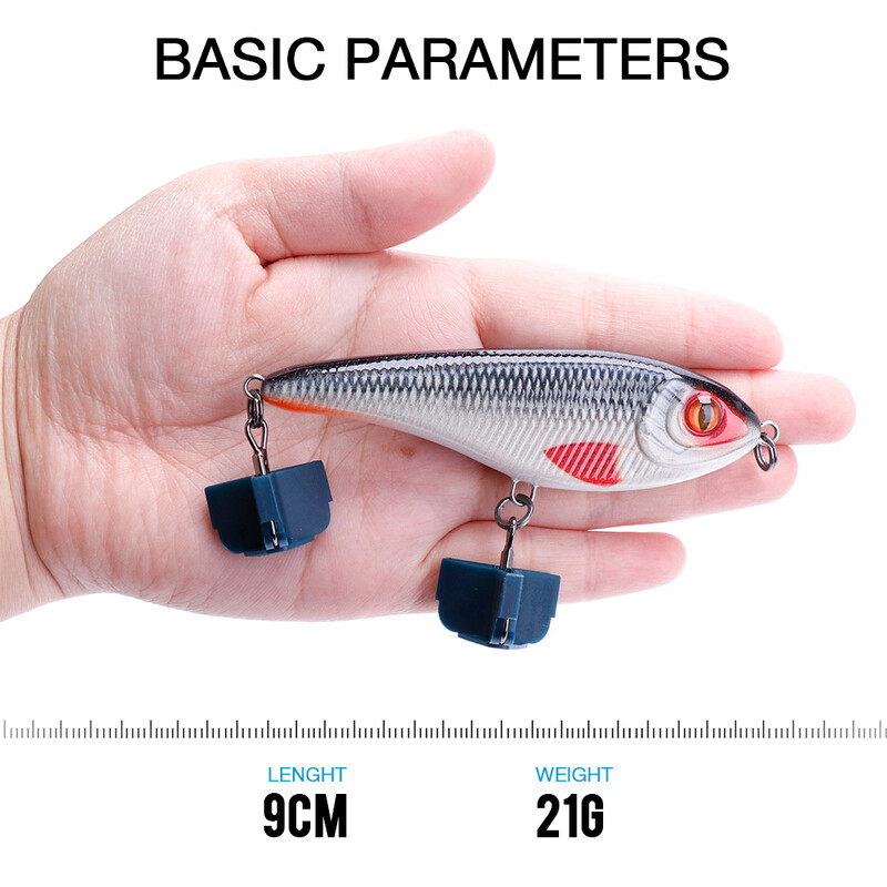 TREHOOK 21g 9cm Jerkbait Rattlin Vib Fishing Lure Tonući vobleri Štuka Umjetni mamci za ribolov Mamac Jerk Bait Pesca