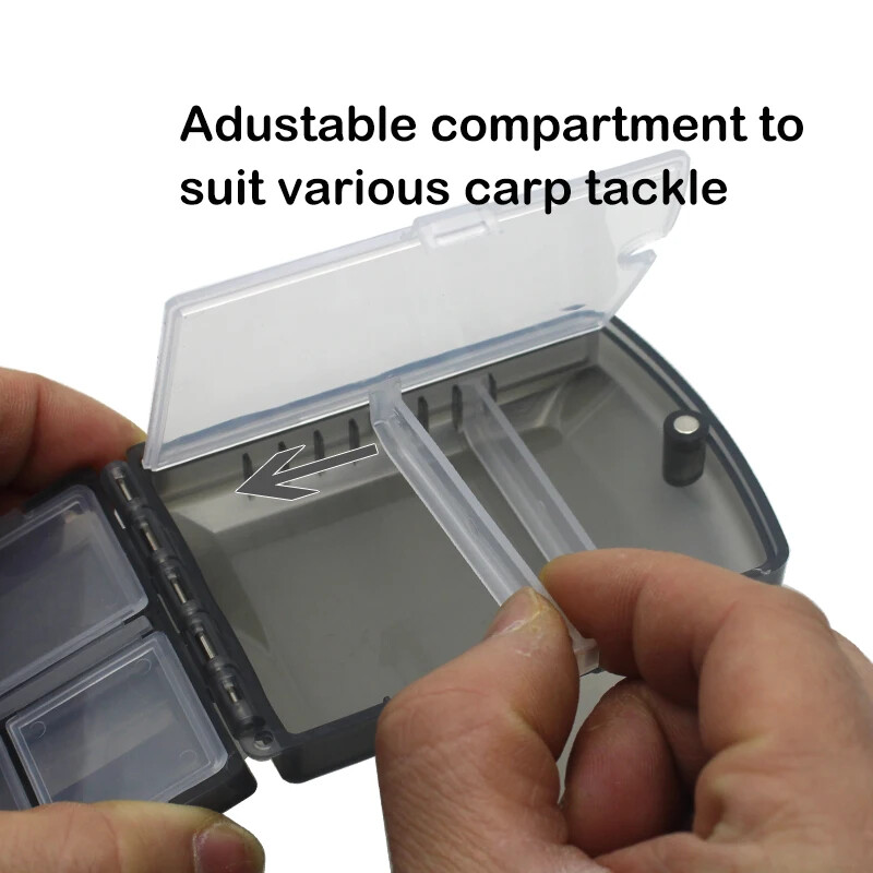 Cutie pentru pescuit cu 8 compartimente Nalucă de pescuit Momeală cârlig Carcasă de depozitare detașabilă Accesorii pentru instrumente de pescuit la crap