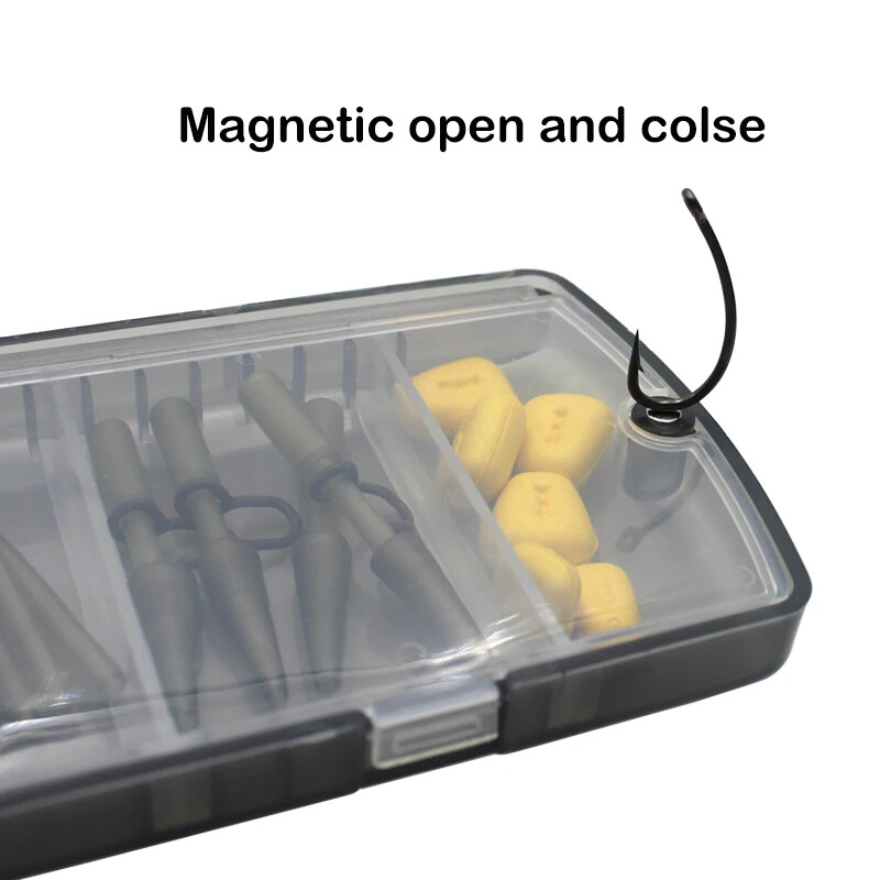 Cutie pentru pescuit cu 8 compartimente Nalucă de pescuit Momeală cârlig Carcasă de depozitare detașabilă Accesorii pentru instrumente de pescuit la crap