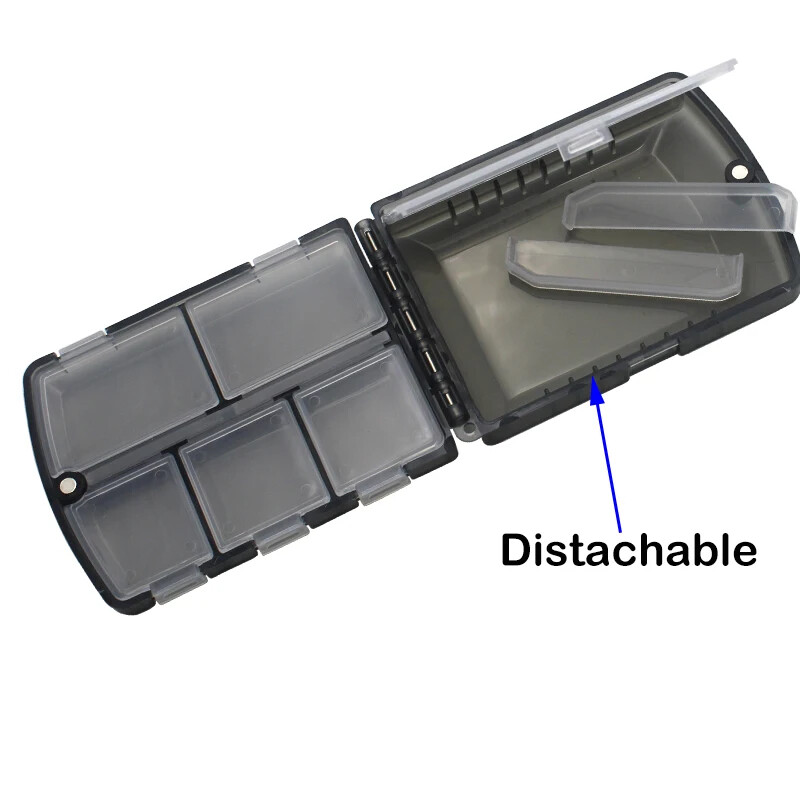 Cutie pentru pescuit cu 8 compartimente Nalucă de pescuit Momeală cârlig Carcasă de depozitare detașabilă Accesorii pentru instrumente de pescuit la crap