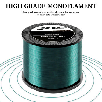 500M Super Strong Fishing Line Japan Durable Monofilament Nylon Fishing Line Sea/Freshwater Main Line Leader Fishing Wire 28,6LB