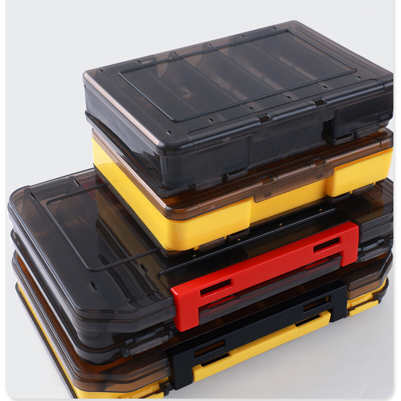 Kutije za mamac za ribolov Dvostrana kutija za mamac Plastična kutija za pohranu Kutija za lažni mamac za ribolov Vodootporna prijenosna kutija za pribor