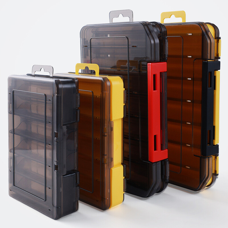 Kutije za mamac za ribolov Dvostrana kutija za mamac Plastična kutija za pohranu Kutija za lažni mamac za ribolov Vodootporna prijenosna kutija za pribor