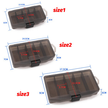 Преносима 5 отделения Кутия за космически риболовни принадлежности Контейнер Кука за стръв Инструменти Инструменти за оценка Кутии Кутия за държач за шаран Pesca Съхранение