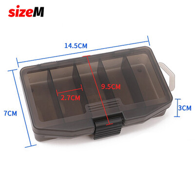 Prenosný 5-priehradkový priestorový box na rybárske náčinie, kontajner na návnady, háčiky, výstroj, náradie, boxy na náradie, držiak na kapor a rybárske náčinie, puzdro na úschovu