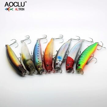 AOCLU Seabass Killer Floating Wobbler 105mm 17,9g 0,1-0,5m Hard Bait Minnow Jerk Bionic Fishing Lure Weight Transfer Long Cast