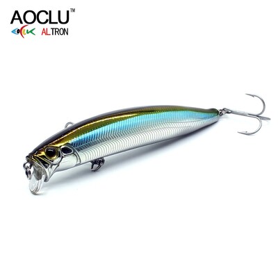 AOCLU Плаващ воблер Seabass Killer 105 mm 17.9 g 0.1-0.5 m Hard Bait Minnow Jerk Bionic Fishing Lure Weight Transfer Long Cast