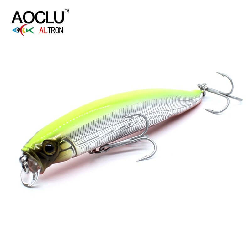 AOCLU Seabass Killer Plutajući vobler 105 mm 17,9 g 0,1-0,5 m Hard Bait Minnow Jerk Bionic Fishing Lure Weight Transfer Long Cast