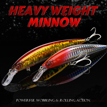 ALLBLUE Heavy Weight Minnow 90mm/110mm Sinking Jerkbait Longcast Fishing Lure Saltwater Sea Bass Πλαστικό τεχνητό δόλωμα