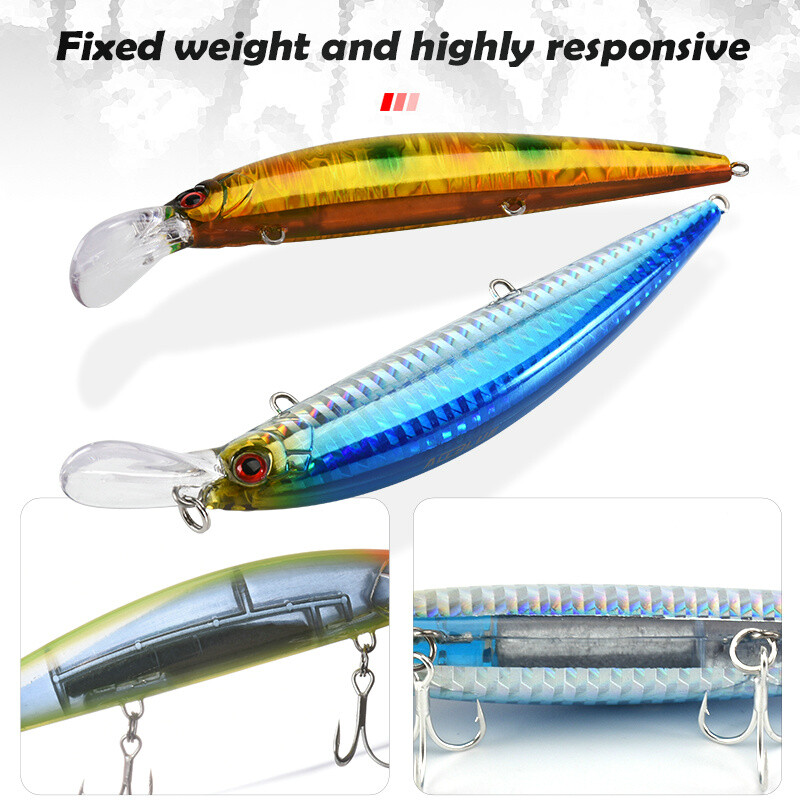 ALLBLUE Heavy Grey Minnow 90mm/110mm Sinking Jerkbait Longcast Naluca de pescuit Apă sărată Biban de mare Momeală artificială din plastic