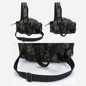 Чанта за риболовни принадлежности Fly Fishing Раница Chest Sling Portable Shoulder Fanny Waist Pack For Men Fishing Rod Lure Box Къмпинг чанта