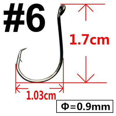 100 komada Octopus Offset Sport Circle Udica za ribolov Šaranska udica Jig Velika bodljikava udica Ribolovna udica od visokougljičnog čelika