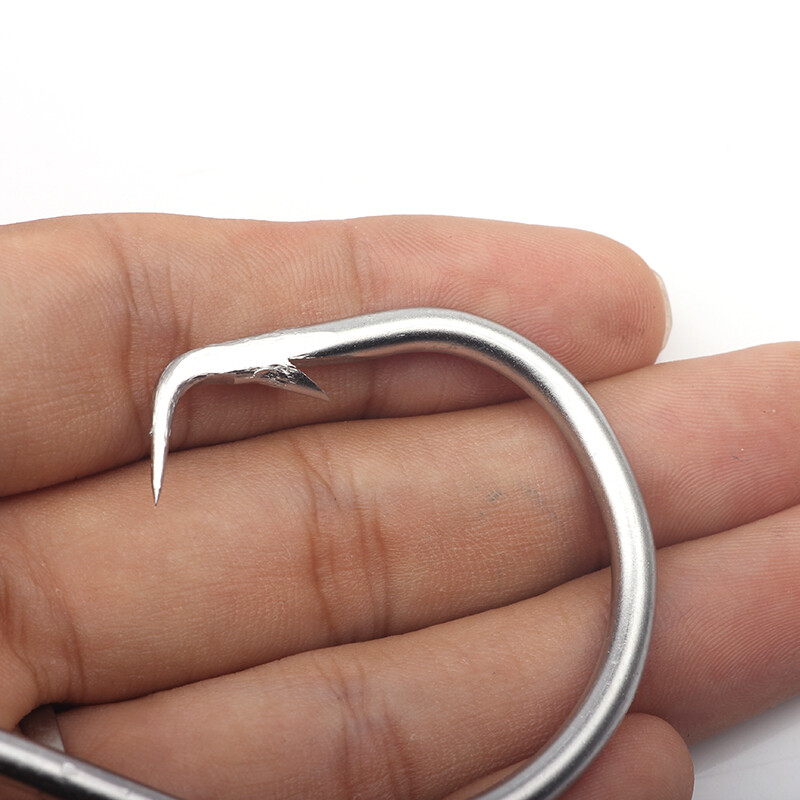 Rompin 39960 6/0-16/0 Čamac za morski ribolov od nehrđajućeg čelika Kružne udice za tunu Kružne udice za krupnu ribu Tuna Kružni mamac Bodljikave udice