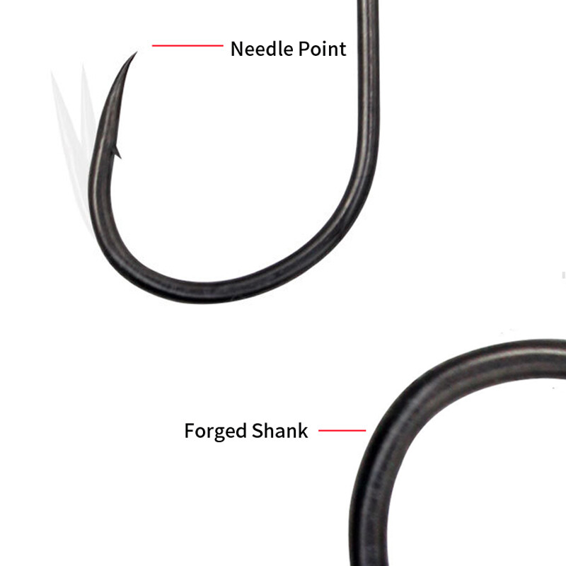 100 buc cârlige de pescuit boilies de momeală pentru crap cârlige acoperite cu oțel cu conținut ridicat de carbon.
