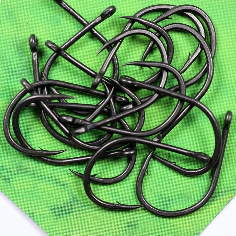 100 buc cârlige de pescuit boilies de momeală pentru crap cârlige acoperite cu oțel cu conținut ridicat de carbon.