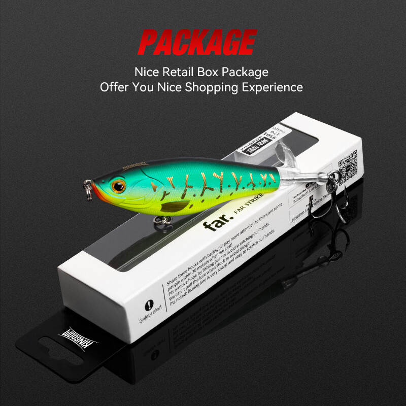 KINGDOM Propeler Topwater Mamci za ribolov 9 cm 11 cm Plutajući umjetni mamci Hard Plopper Mekani rotirajući repni pribor za pecanje