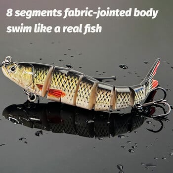 GOBAIT Swimbait 11g 16g 27g Multi Joint Lure Slow Sinking Bionic Swimming Pesca Bass Treble Hook Carp Fishing Tackle Hard Bait