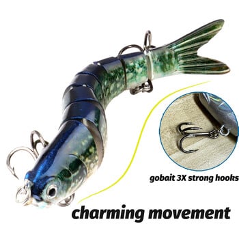 GOBAIT Swimbait 11g 16g 27g Multi Joint Lure Slow Sinking Bionic Swimming Pesca Bass Treble Hook Carp Fishing Tackle Hard Bait