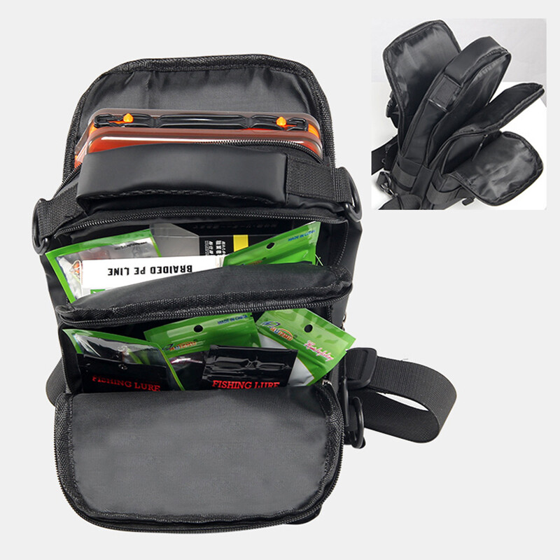 Pánska veľká rybárska taška na hrudník, organizér na rybárske náčinie, úložný batoh, multifunkčná nepremokavá taška cez rameno pre outdoorové športy
