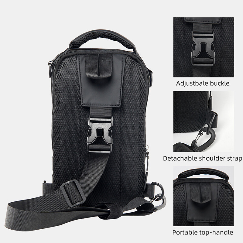 Pánska veľká rybárska taška na hrudník, organizér na rybárske náčinie, úložný batoh, multifunkčná nepremokavá taška cez rameno pre outdoorové športy