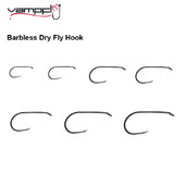 Vampfly 20PCS udica za suhu mušicu bez ivica za vezanje Soft Hackle, CDC mušica, Emergers Wide Gap visokougljični čelik, crna