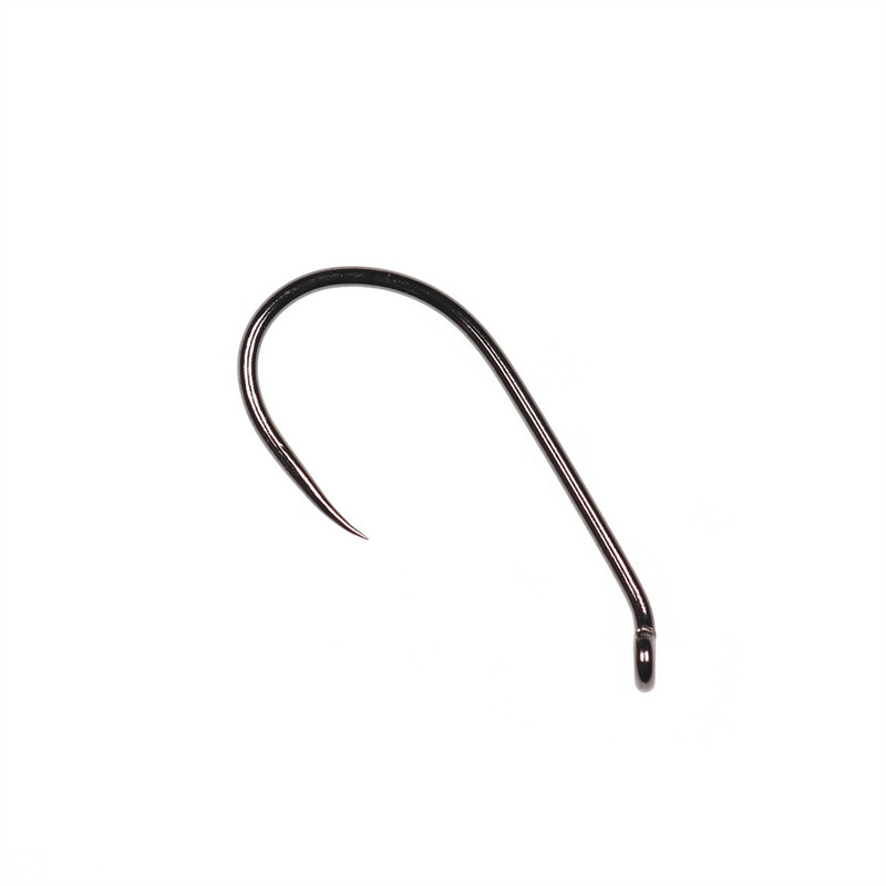 Vampfly 20PCS udica za suhu mušicu bez ivica za vezanje Soft Hackle, CDC mušica, Emergers Wide Gap visokougljični čelik, crna