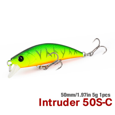 TSURINOYA 50mm 5g tonuća ribička varalica INTRUDER 50S TROUT Umjetni jerkbait tvrdi mamac štuka vobler Stream Crankbait