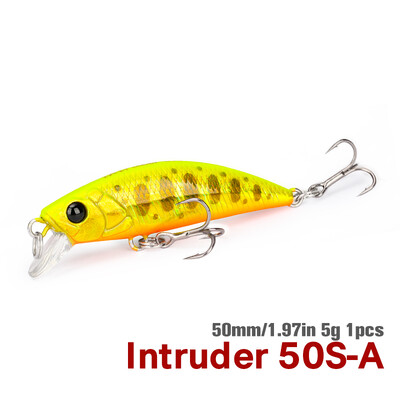 TSURINOYA 50mm 5g tonuća ribička varalica INTRUDER 50S TROUT Umjetni jerkbait tvrdi mamac štuka vobler Stream Crankbait