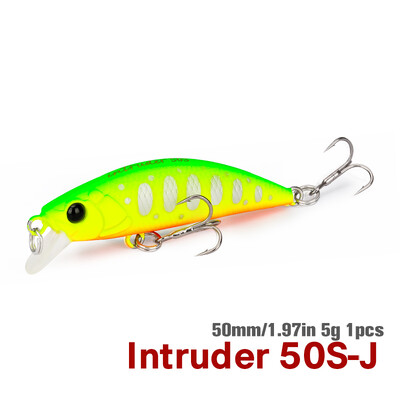 TSURINOYA 50mm 5g tonuća ribička varalica INTRUDER 50S TROUT Umjetni jerkbait tvrdi mamac štuka vobler Stream Crankbait