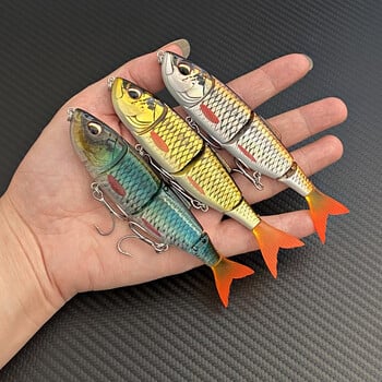 Fishgirl примамки Leurre Peche 4PLAY V2 SWIM & JERK 135 mm 20 g бавно потъваща истинска херинга плувна стръв за бас щука Мускусна сьомга Zander