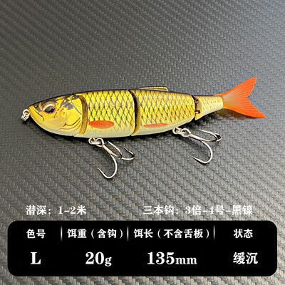 Fishgirl Lures Leurre Peche 4PLAY V2 SWIM & JERK 135mm 20g pomaly sa potápajúca nástraha z pravého sleďa na ostrieže, šťuky, pižmá, lososa, zubáča.