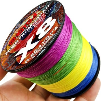 GHOTDA Sea Fishing Line Super Strong 12/9/8 Strands Braided Multifilament Pe Wire Long Cast High Strength 18-120lb 0,8#-8,0#